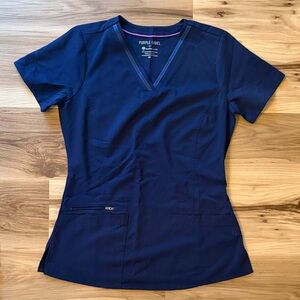 Women's Navy Scrub Top